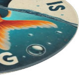 Mindset Is Everything Goldfish Motivational Quote カッティングボード (角)