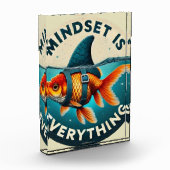 Mindset Is Everything Goldfish Motivational Quote フォトブロック (左)