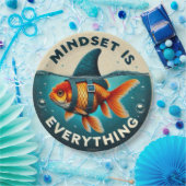 Mindset Is Everything Goldfish Motivational Quote ペーパープレート (パーティー)