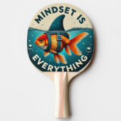 Mindset Is Everything Goldfish Motivational Quote 卓球ラケット (裏面)