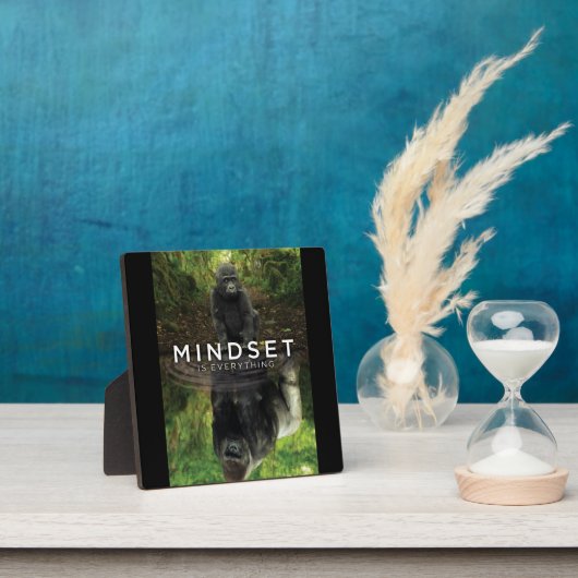 Mindset Is Everything - Gorilla やる気を起こさせる フォトプラーク (インサイチュ)