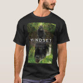 Mindset Is Everything - Gorilla Motivational Tシャツ (正面)