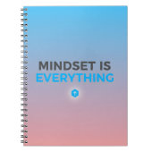 Mindset Is Everything – Gradient Motivational Note ノートブック (正面)