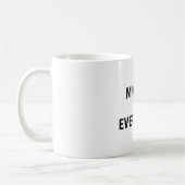 Mindset is Everything - Minimalist やる気を起こさせる De コーヒーマグカップ (左)