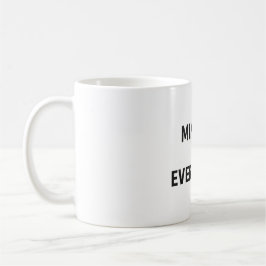 Mindset is Everything - Minimalist やる気を起こさせる De コーヒーマグカップ