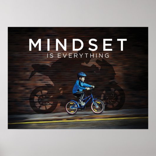 Mindset Is Everything - Motorcycle Kid - Success P ポスター (正面)