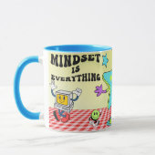 mindset is everything Retro Smile  マグカップ (左)