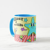 mindset is everything Retro Smile  マグカップ (正面左)