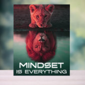 Mindset Is Everything - Unlock Your Full Potential アクリルサイン (ニュートラル)