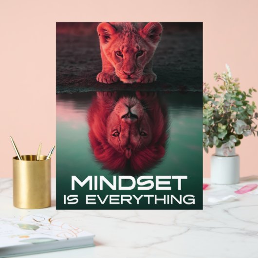 Mindset Is Everything - Unlock Your Full Potential アクリルサイン (ウェディング)