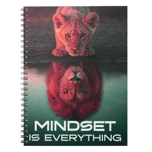 Mindset Is Everything - Unlock Your Full Potential ノートブック (正面)