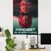 Mindset Is Everything - Unlock Your Full Potential ポスター (ホームオフィス)