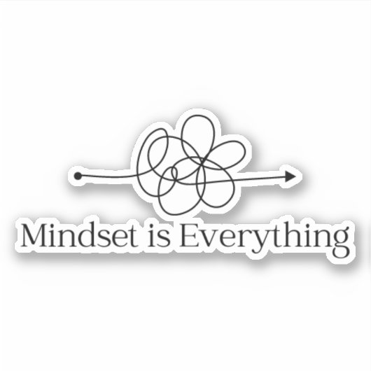 Mindset is Everything Vinylステッカー シール (正面)