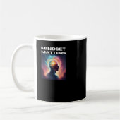 Mindset Sステッカー コーヒーマグカップ (左)