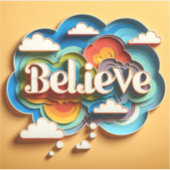 MindSphere: 信じLiving Colorステッカー シール (正面)