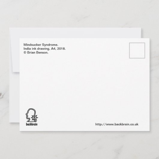 Mindsucker症候群、Brian Benson Flat Card (裏面)