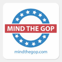 MindtheGOP.comスクエアステッカー