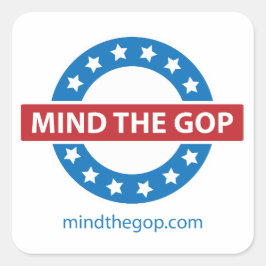 MindtheGOP.comスクエアステッカー スクエアシール