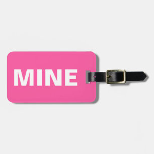 Mineおもしろい Pinkラゲージタグ ラゲッジタグ