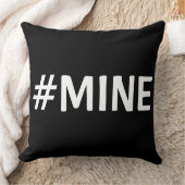 #MINEの黒く及び白い枕 クッション (ブランケット)