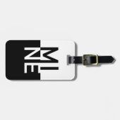 MINEブラック&ホワイト ラゲッジタグ (正面横)