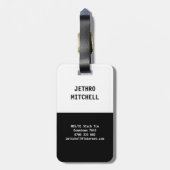 MINEブラック&ホワイト ラゲッジタグ (裏面縦)