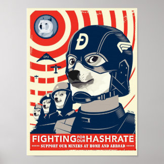 Mine Dogecoinポスター ポスター