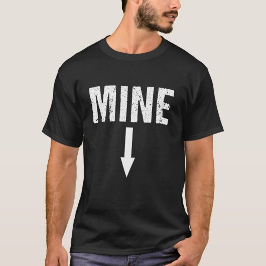 Mine Pro Choiceの対戦矢印が下向き Tシャツ (正面)