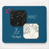 'MINE!' (with logo) mouse pad マウスパッド (正面)