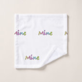 Mine Yellow Grid  バスタオルセット (ウォッシュタオル)