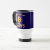 Mine Your Own Crypto ビットコイン採掘, BTC トラベルマグ (正面左)