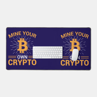 Mine Your Own Crypto Bitcoin Mining, BTC デスクマット