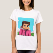 Minecraftのスティーブ Tシャツ (正面)