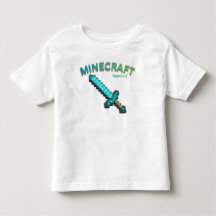 Minecraftのピクセル剣ゲーミングTシャツ