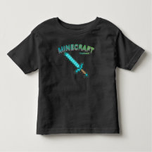 Minecraftのピクセル剣ゲーミングTシャツ