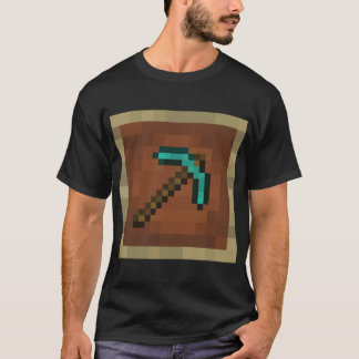 Minecraftアイテムフレームダイヤモンドパイカク Tシャツ