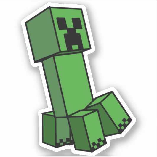 Minecraftクリーパー Minecrafterクリーパー シール (正面)