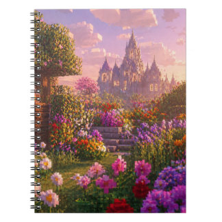 Minecraftスタイルの花園ウォールアート - ドリームパー ノートブック