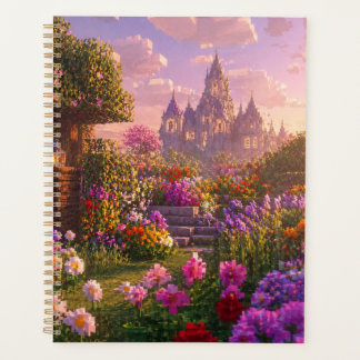 Minecraftスタイルの花園ウォールアート - ドリームパー プランナー手帳