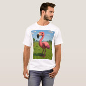 Minecraftフラミンゴ Tシャツ (正面フル)