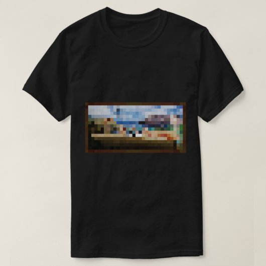 Minecraft絵画のプール Tシャツ (デザイン正面)