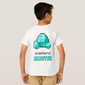 Minecraft ダイヤモンドハンターTシャツ Tシャツ (裏面フル)