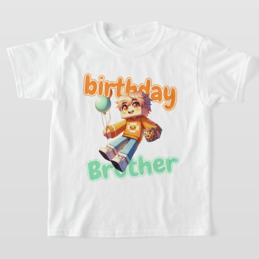 Minecraft Aphmau、誕生日ブラザー、かわいいNoi、少年 Tシャツ (レイダウン)