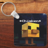 Minecraft Chimken (Personalized) キーホルダー (正面)
