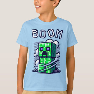 Minecraft Creeper、BOOM、Minecrafter、クールTシャツ Tシャツ