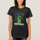 Minecraft Creeper Classic Pixel Pose Tシャツ (正面)