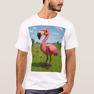 Minecraft flamingo  tシャツ
