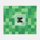 Minecraft Monogram Fleece Blanket フリースブランケット (正面(横))