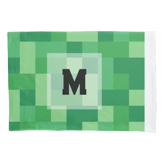 Minecraft Monogram Pillow case 枕カバー (正面)