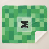 Minecraft Monogram Sherpa Blanket シェルパブランケット (正面(横))
